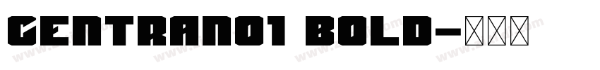 centrano1 bold字体转换